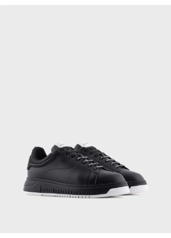 Черные кеды низкие 6741038 чёрный 5q267 Emporio Armani