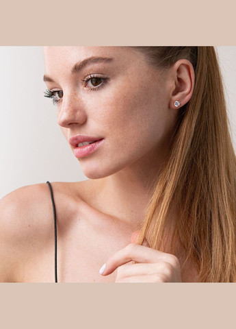 Золоті сережки - пусети з фіанітами с04082 Oniks (264024349)