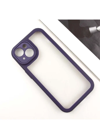 TPU чехол Transparent + Colour 1,5mm для Apple iPhone 14 (6.1") Epik (390130914)