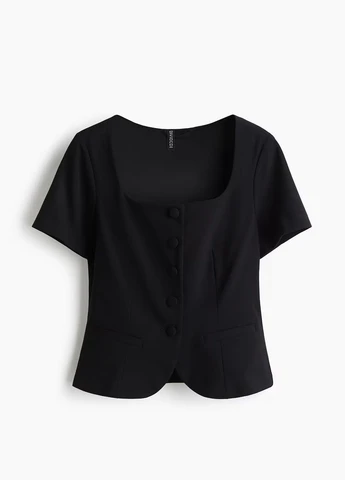 Чёрная блузка H&M