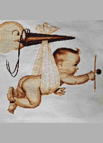 Набір для вишивання за нанесеною на канву схемою "Flying baby". AIDA 14CT printed, 46*42 см Joy Sunday (313614141)