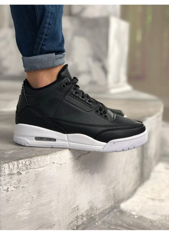 КРОССОВКИ ЖЕНСКИЕ NIKE AIR JORDAN RETRO 3 CYBER MONDAY BLACK НАЙК АИР ДЖОРДАН No Brand чёрные демисезоны (367174834)