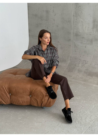 Чорні анатомічні замшеві кеди Helen