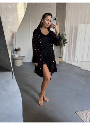 Чорна жіноча піжама 4-ка Osoblyva