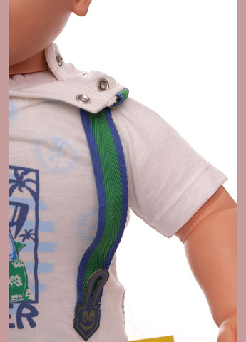 Синий летний боди+шорты summer 62 см (30276) BABYKROHA