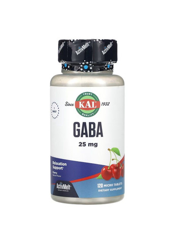 ГАБА Gaba ActivMelt™ 25мг - 120 таб KAL (294206094)