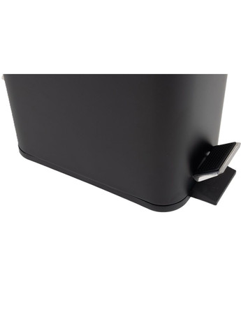 Мусорное ведро с плавным закрытием прямоугольное Sansa-TC0105 Black 5 л цвет черный (ZX5894) Zerix (341331743)