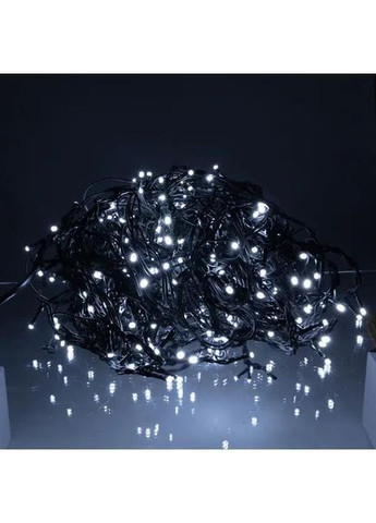 Уличная гирлянда Бахрома 25 м 405 LED черный провод Белый 25MBW No Brand (369478061)