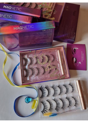 Набір Багаторазові вії 6 пар + магнітна підводка Альтернатива нарощуванню Magnetic Lashes (366668489)