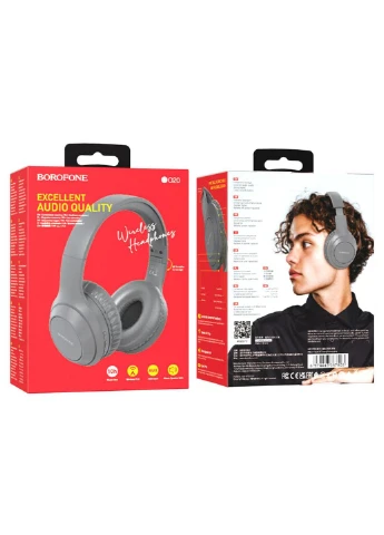 Навушники BO20 Player BT headphones Grey Borofone (301090858)