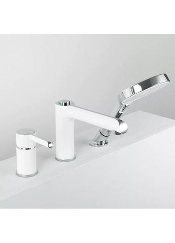 Змішувач для ванни на борт G1103-8, білий/хром GAPPO (371881904)