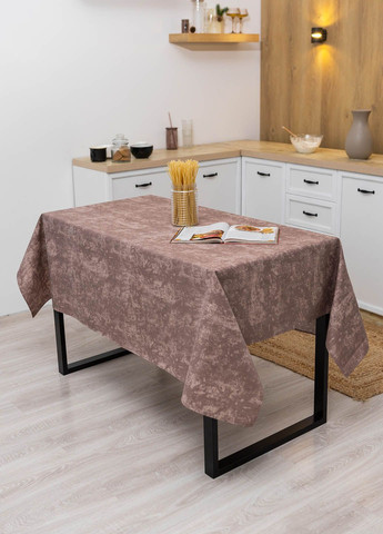 Скатерть с тефлоновым покрытием "Мрамор розовокоричневый" 1.8м х 1.5м Homedec - (318747133)
