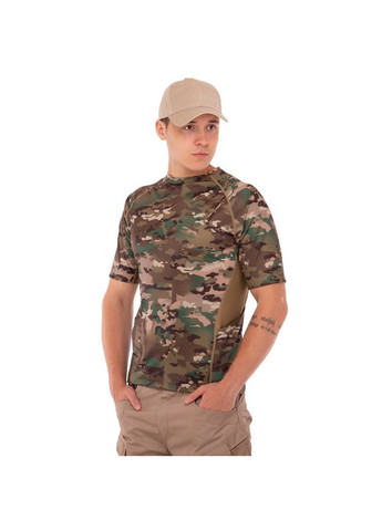 Комбинированная футболка тактическая компрессионная мужская ty-9189 камуфляж urban (06494009) 5.11 Tactical