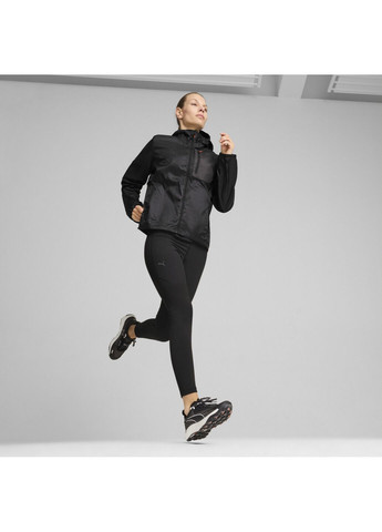 Чорна демісезонна куртка seasons running jacket women Puma