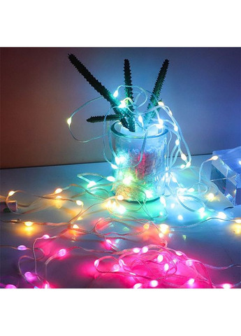 Гірлянда новорічна на 100 лампочок USB 13704 10 м мультиколор No Brand (361399303)