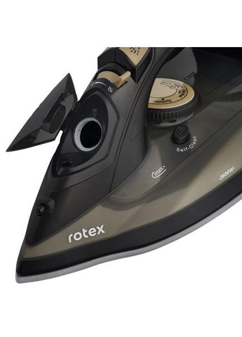 Гладильный утюг RIC40-C Ultra Glide Керамическое покрытие 2600Вт Резервуар для воды 380мл Черный Rotex (351361310)