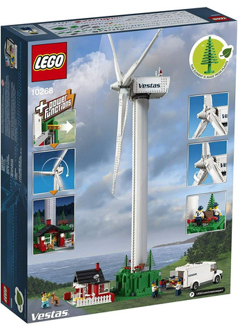 Конструктор Creator EXPERT Ветряная турбина Vestas 826 деталей (10268) Lego (292132574)