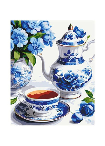 Картина за номерами Натюрморт у блакитних тонах 40х50 см (12040-AC) Artcraft (331298901)