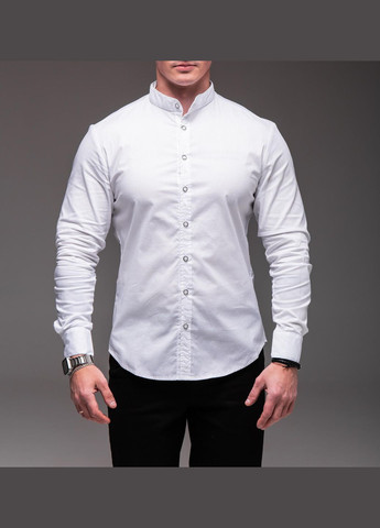 Сорочка чоловіча з довгим рукавом біла No Brand (328868526)