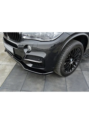 Дифузор переднього бампера BMW F15 (2013+) M50D ВЕРСІЯ 1 GLOSS ( DESIGN) Maxton X5 (398310147)