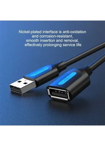 Кабель USB 2.0 AM - USB AF, 1.5 м, Black, (CBIBG) 000-313302 Vention (411070073)