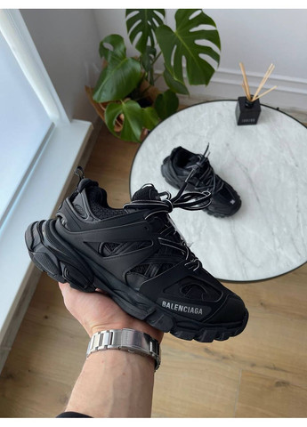 Белые демисезонные кроссовки мужские balenciaga track black 542023 w баленсиага трипл блек No Brand