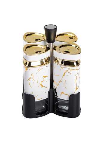 Набір баночок для спецій 4 шт 120 мл карусель для зберігання спецій HP-1330 Jooki (358706167)