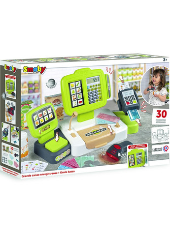 Ігровий набір Електронна каса з терміналом, вагами, сканером, зі звуком та світлом () Smoby 350114 (370598537)