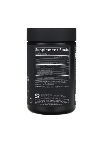 Sports Research, Омега-3, риб’ячий жир і D3, потрійна сила, 1040 мг і 62,5 мкг (2500 МО), 120 капсул Sport Research (361972026)