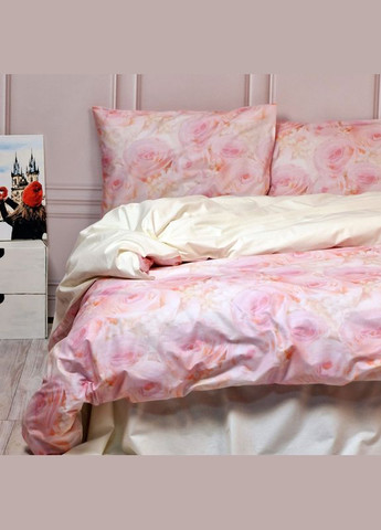 Постельное белье Розовое настроение Ранфорс Семейное на резинке MERISET (306739883)