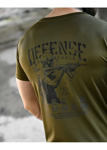 Тактическая футболка с принтом BORN OF WAR Defense Масло мужское футболка ссу, военная футболка потоотводная No Brand (394216174)
