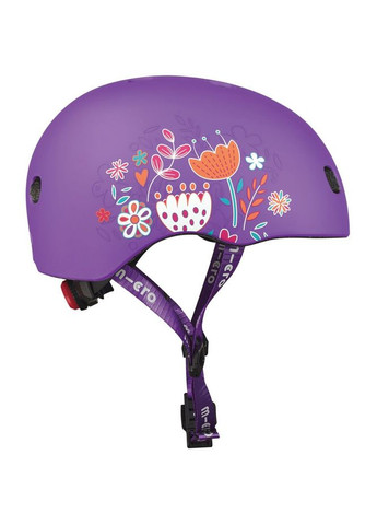Захисний шолом, 48-53 см, фіолетовий з квітами () Micro AC2137BX (328261303)