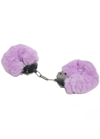 Наручники Plush handcuffs, металл с мехом, фиолетовые CherryLove DS Fetish (293293820)