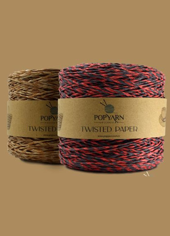 PAPER TWISTED № 508 ПЕЙПЕР ТВИСТЕД РАФИЯ ПЕРЕРАБОТАНАЯ БУМАГА Popyarn (370142743)