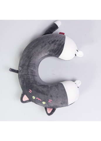 Подушка для шиї Kitty U-подібна темно-сіра HP-56-11BG (A-047112) Yiwu (369475257)