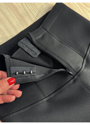 Лосини жіночі 986 утеплені з корсетом і пуш ап чорні Alia (361648389)