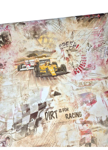 Обои виниловые 10,05 × 1,06 м Славянские обои 328-02, бежевые для детской, подростковой комнаты, игровой зоны Слов'янські шпалери (340275375)