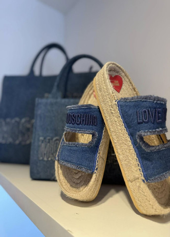 Блакитні еспадрилі Moschino Love (330222422)