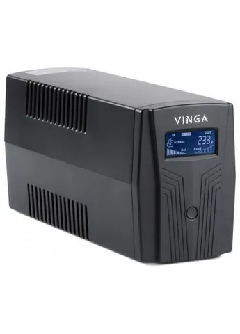 Источник бесперебойного питания LCD 600VA пластиковый корпус (VPC-600P) Vinga LCD 600VA plastic case (388492001)
