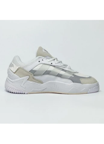 Белые демисезонные кроссовки мужские adidas niteball 2 white beige адидас найтбол белые No Brand