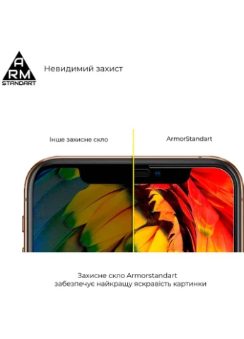 Захисне скло Full Glue для Tecno POP 6 Pro (BE8) Black (ARM64794) ArmorStandart (323124308)