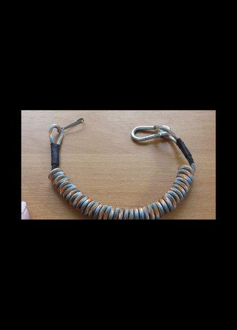 Тренчик с карабином ручной работы, шнур страховочный, пружинный для ключей, рыбалки под заказ No Brand (344584832)