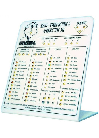 Серьги-гвоздики пусеты средние завальцованные золото, камень прозрачный, 3 мм R204Y, 12шт STUDEX (299384992)