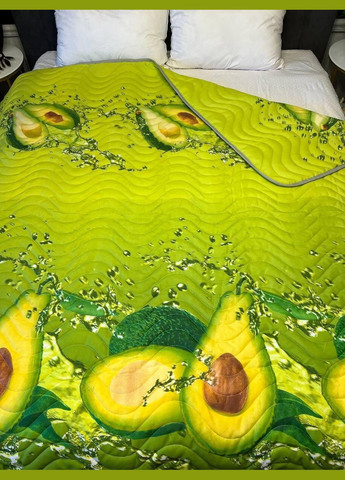 Ковдра з натуральним наповнювачем Полуторна мікрофібра 145х200 см зелена (П4К-lito-kovdra-001-54) No Brand (306633779)