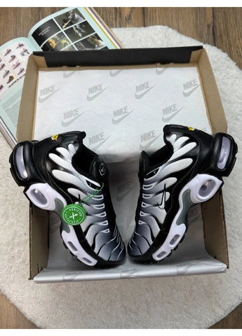 Білі літні кросівки nike air max tn plus grey white black найк аір макс тн плюс No Brand