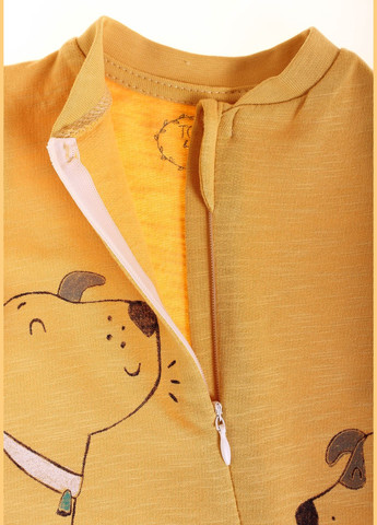 Комбінезон Чоловічок + Слинявчик 2941 Жовтий Tongs (306546349)