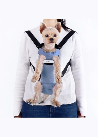 Рюкзак-кенгуру для животных SY210814 Light Jeans с карманом для котов и собак 14шт Lesko (356500308)