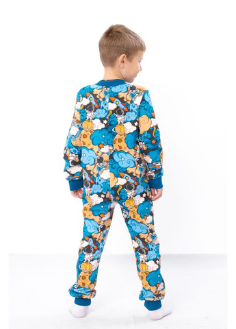 Темно-голубая демисезонная комбинезон-спальник для мальчика Носи своє 6392-024-4