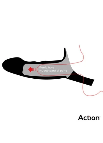 Страпон для мужчин Hollow Dildo Premium Silicone Size Small Action (385404895)
