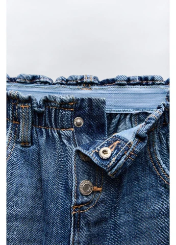 Синие демисезонные джинсы для девочки Zara